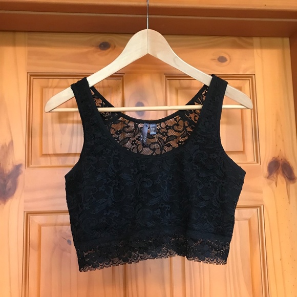 Orb Essential Lace Crop Top - Picture 1 of 3